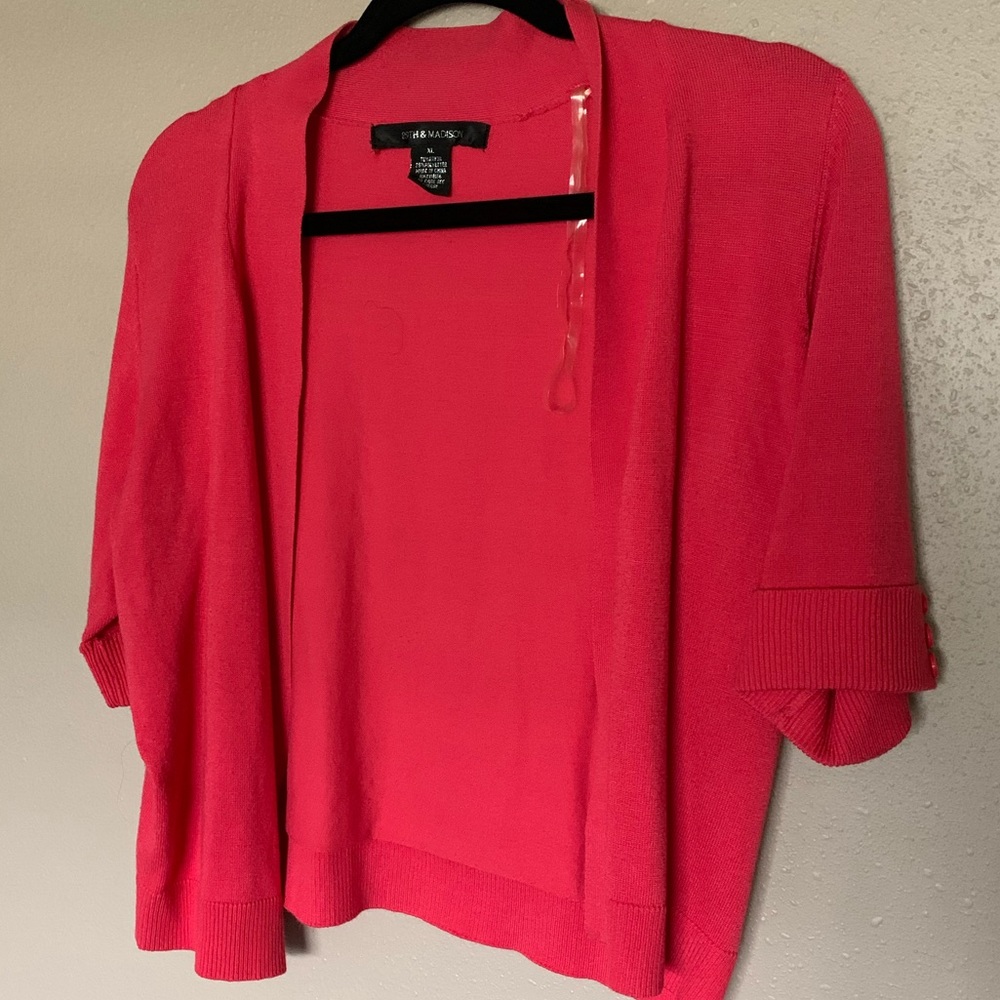 Coral cardigan